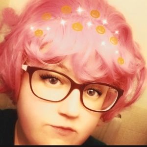 Pink wig tried on never worn